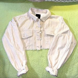 Super cute Forever 21 cropped corduroy jacket